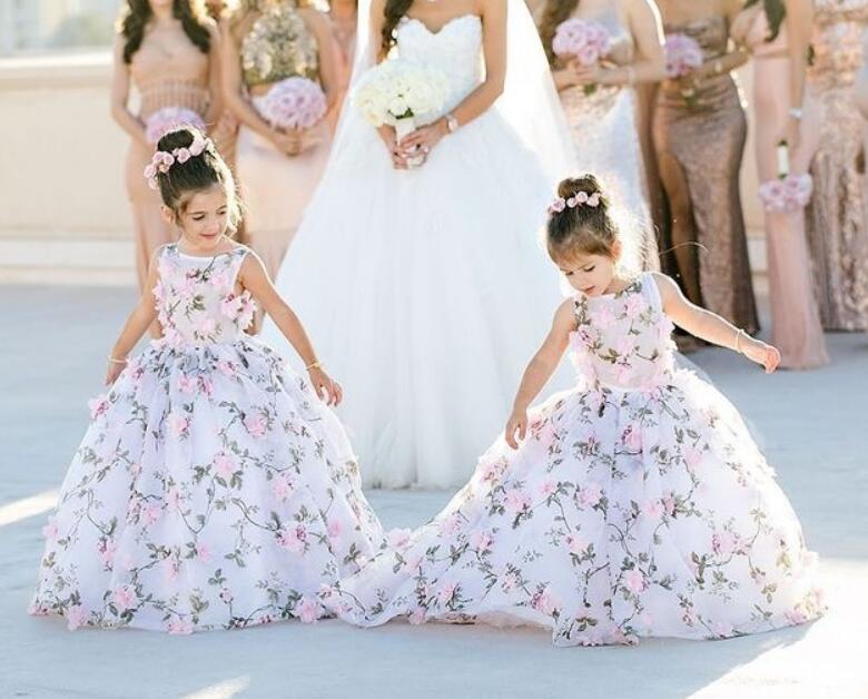 full length flower girl dress