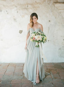 sage green gown