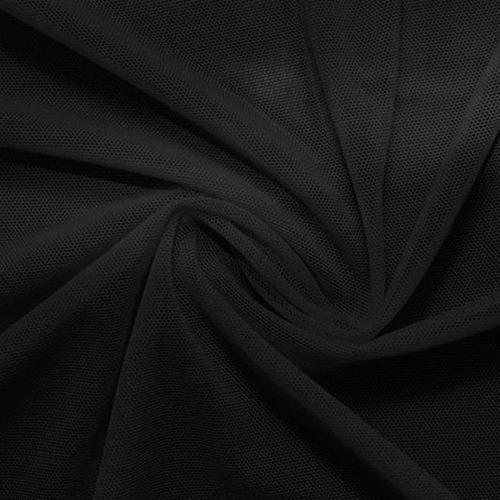 Black Stretch Polyester Power Mesh - Mesh - Other Fabrics - Fashion Fabrics