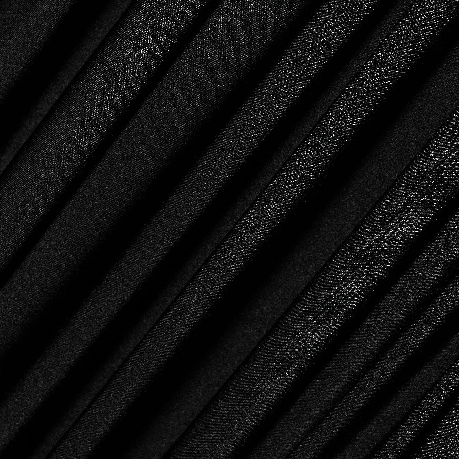 Black_Cotton Spandex Fabric _ 2 Way stretch Fabric %3 stretch