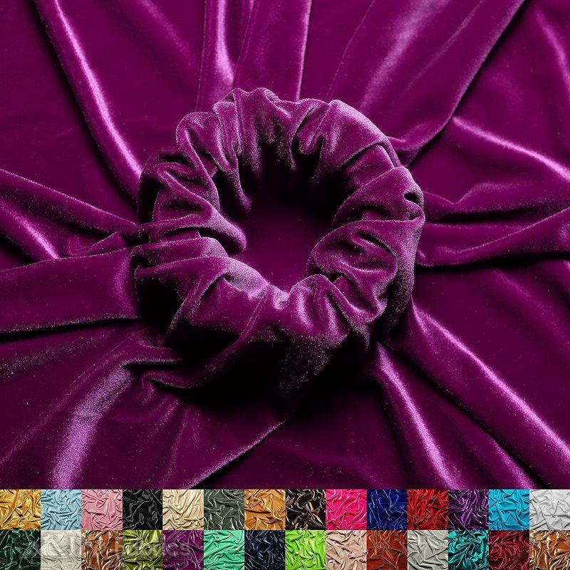 Buy Hot Pink Wholesale Velvet Fabric Stretch 60 Wide