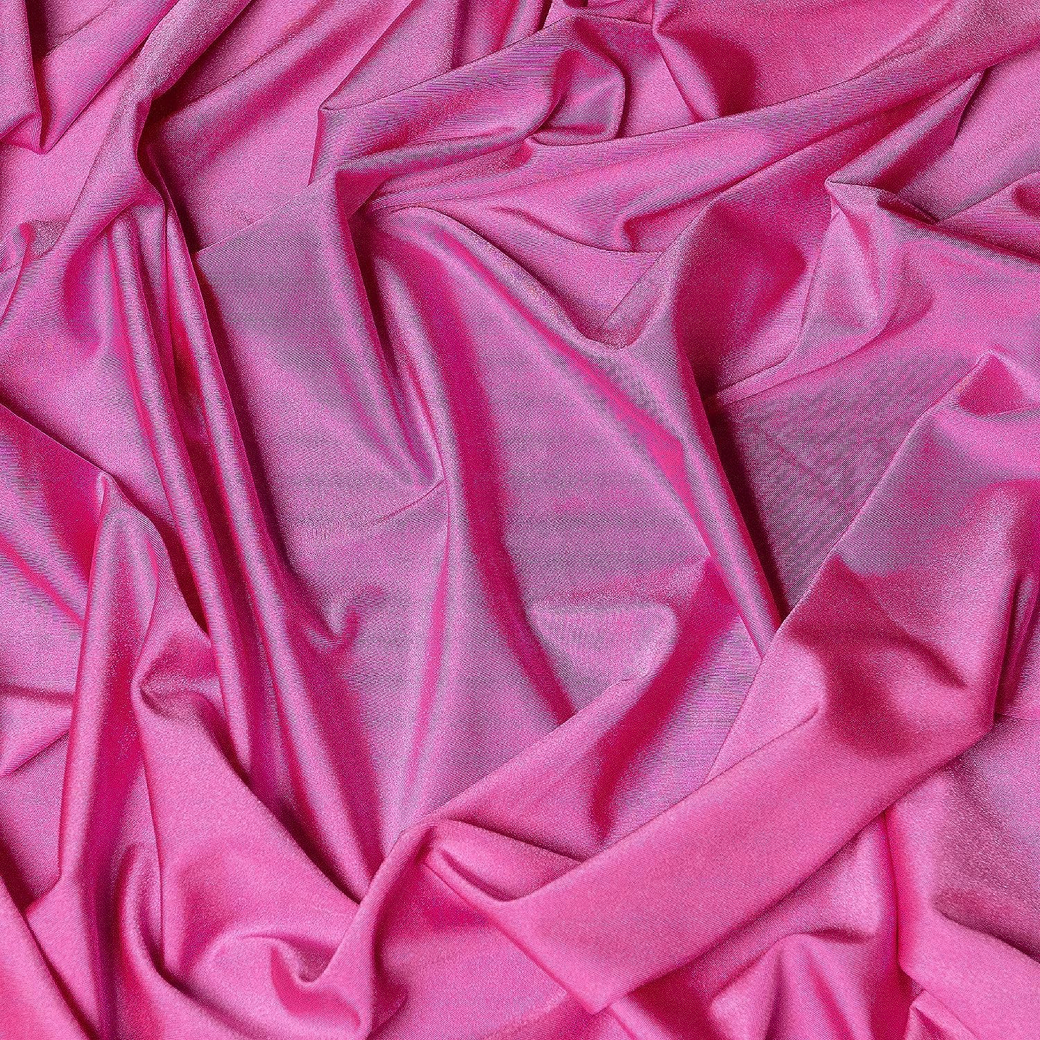  Spandex Fabric Metallic HOT Pink / 60 Wide/Sold by The Yard :  Arts, Crafts & Sewing