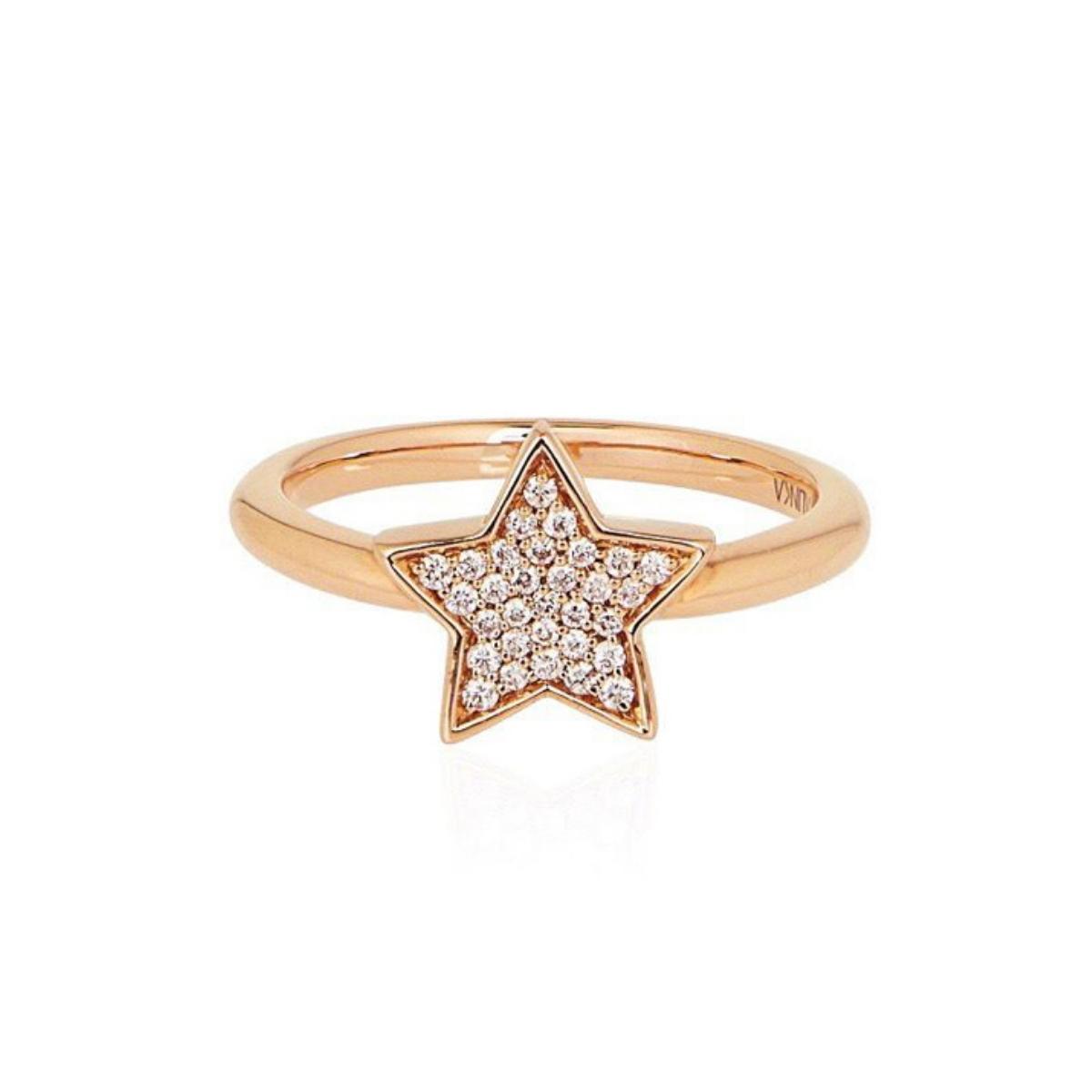 #39;Stasia#39; double star diamond ring