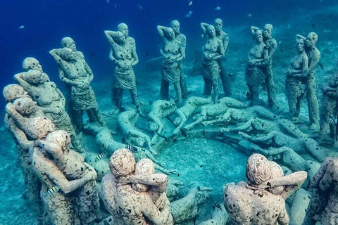 Snorkel in Bali, Gili Islands, Underwater Statues