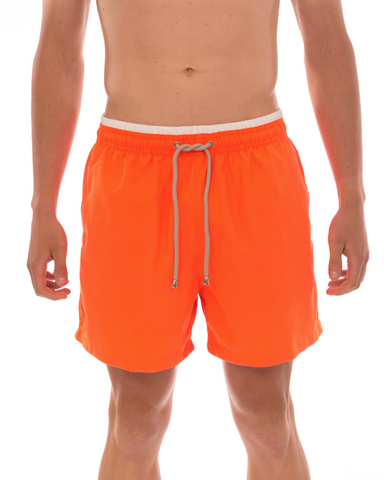 PLAIN BOARD SHORT WITH LOGO SWIMWEAR OCTOBER 2021