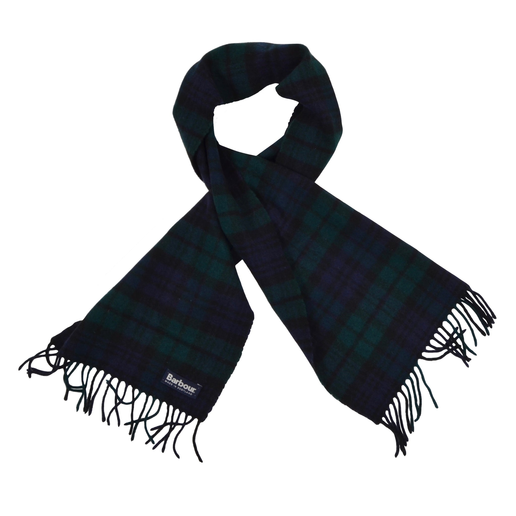 barbour black watch scarf