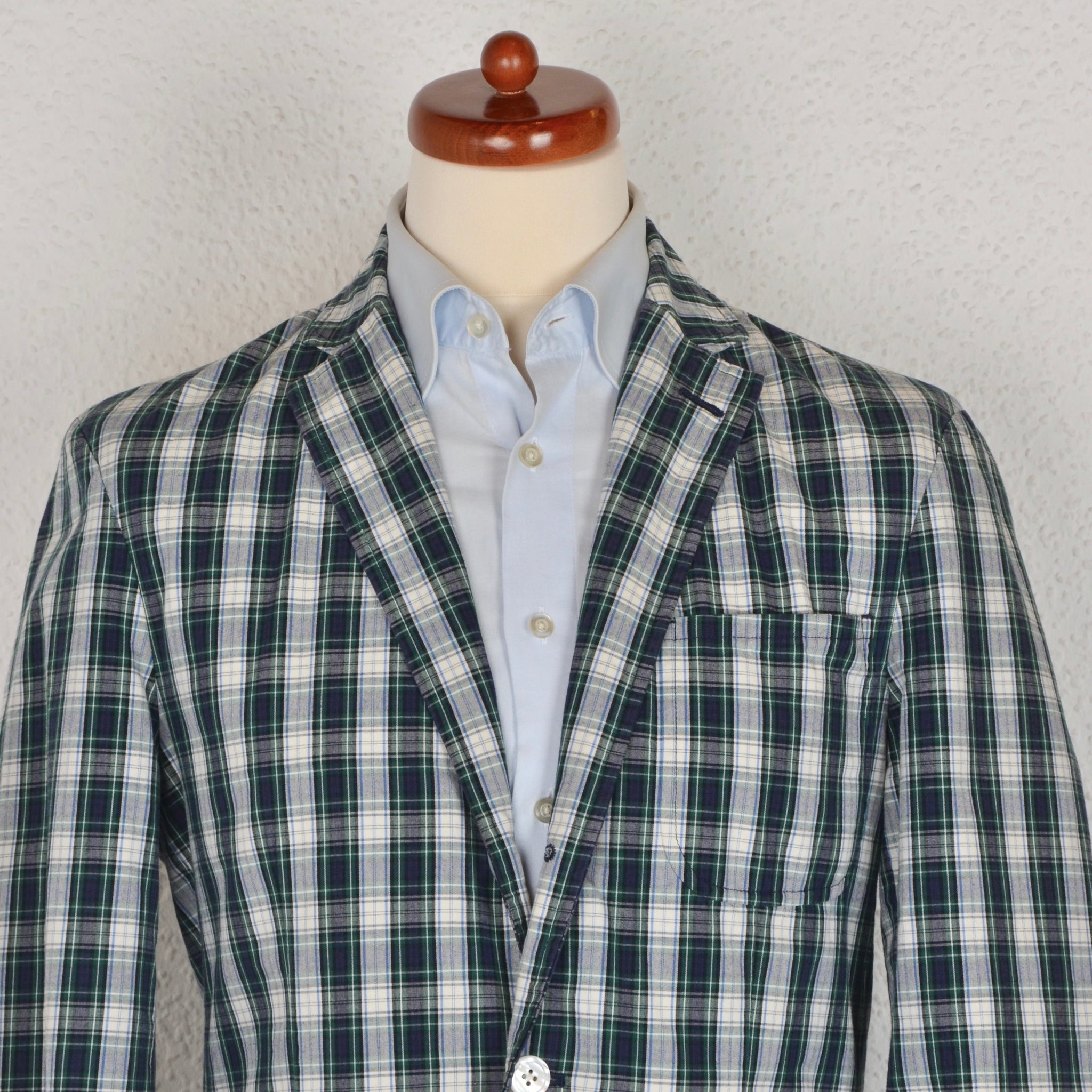 ralph lauren madras blazer