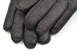 Shearling-Lined Lamb Nappa Gloves Size 8 - Leot James