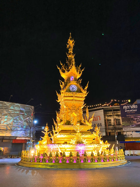 goldener Clocktower in Chiang Rai