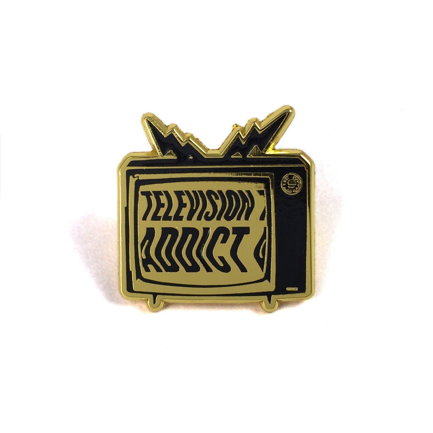 Television Addict Pin