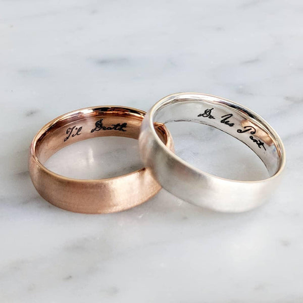 Til Death Do Us Part Wedding Bands – Leviticus Jewelry