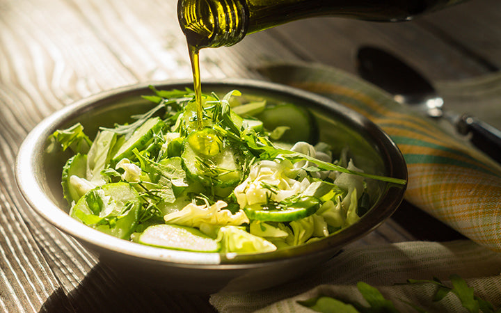 Salad of cucumber