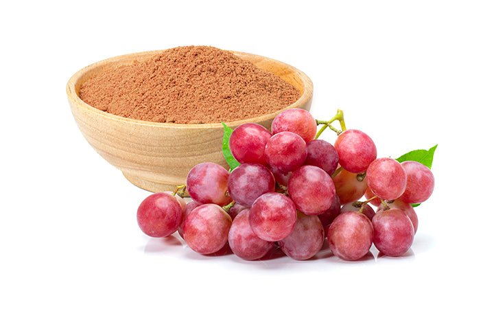 grape seed powder wooden bowl