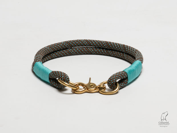 A Touch of turquoise Handmade Rope  collar with whipping