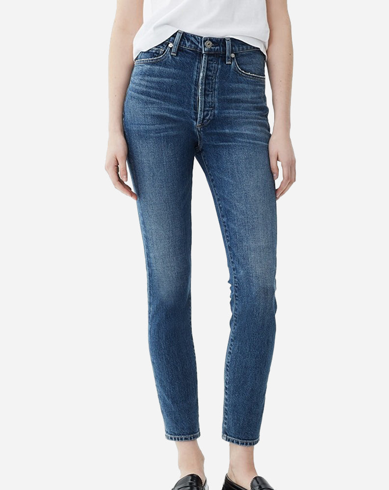 olivia high rise slim ankle jeans