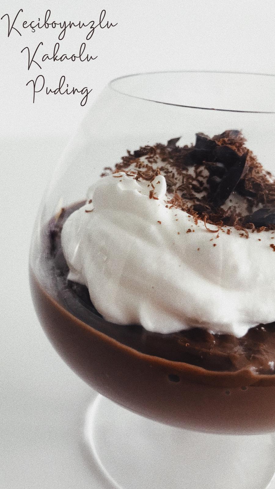 keçiboynuzlu kakaolu pudding-chocolate carob pudding