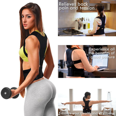 Posture corrector fully adjustable back brace