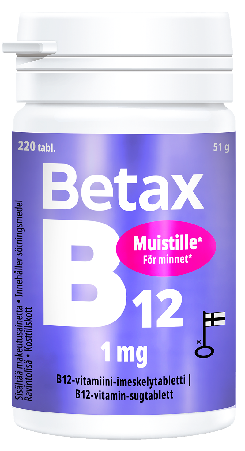 Betax B12 1 mg 220 tablettia — 