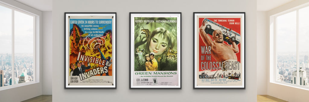 A selection of movie posters from the 1950s and before