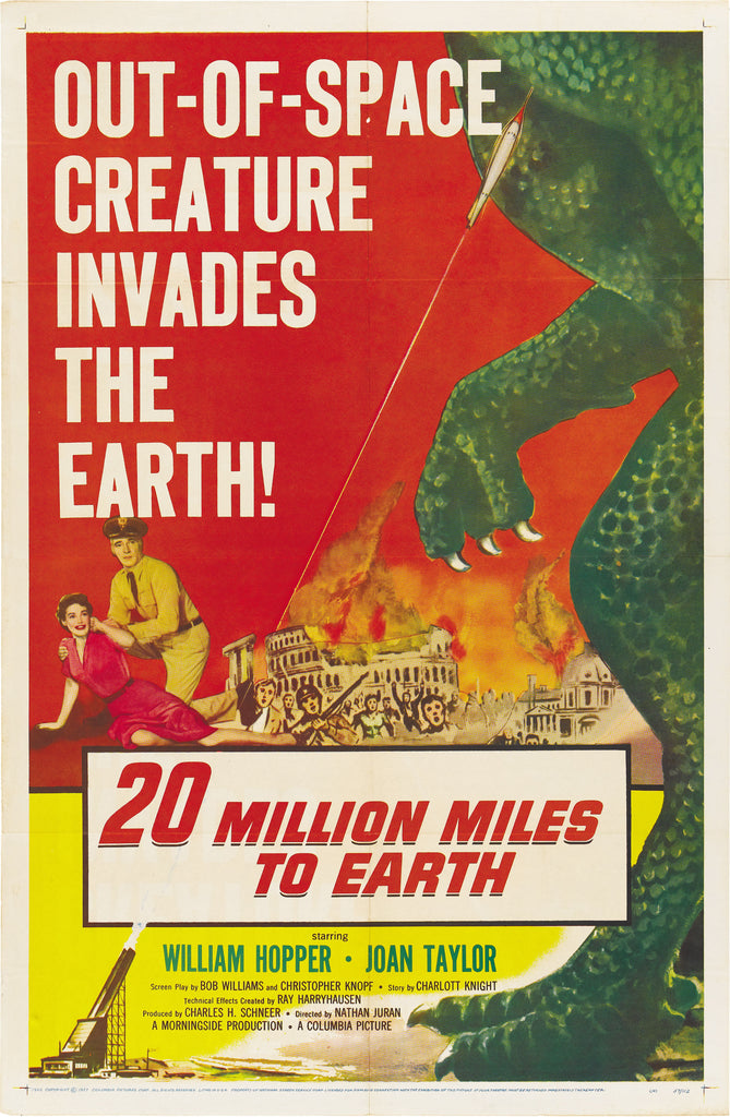 An original cinema / movie poster for the film 20 Million Miles To Earth