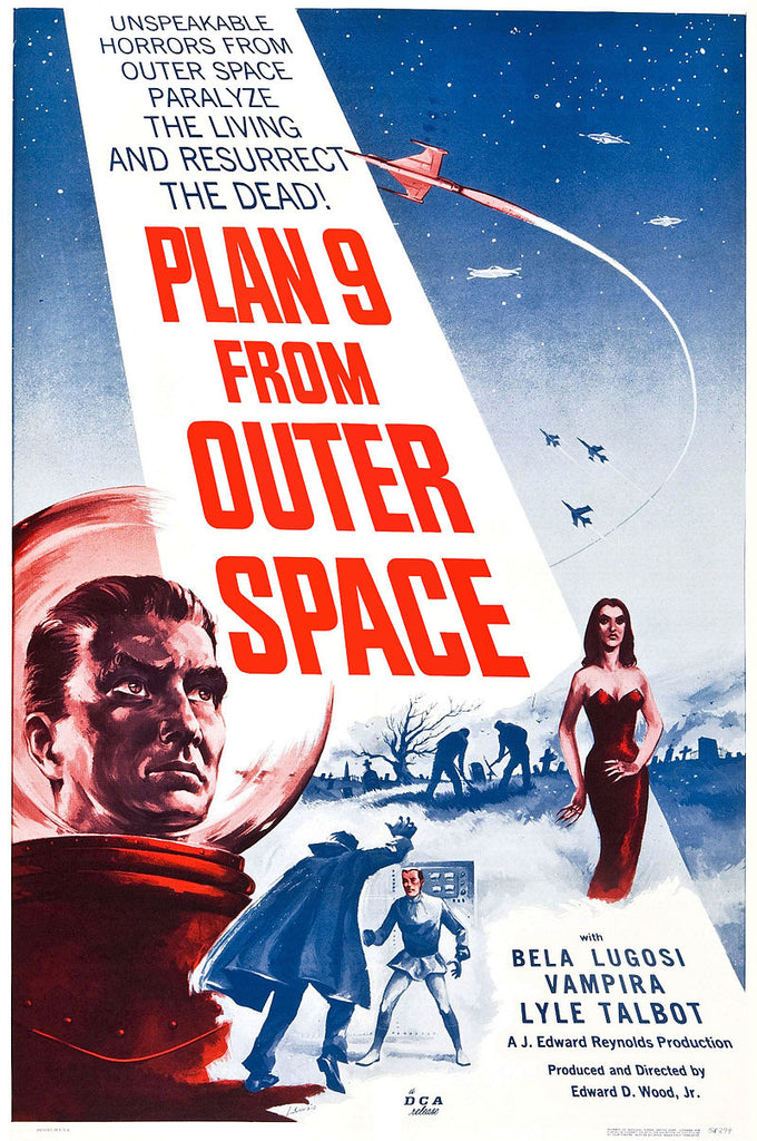 An original movie / cinema poster for the film Plan 9 From Outer Space