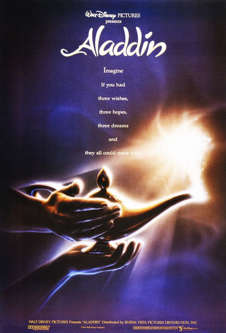 An original movie poster for Aladdin by John Alvin