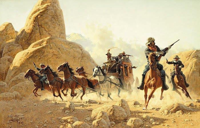 Ambush painted by Frank McCarthy and published by The Greenwich Workshop