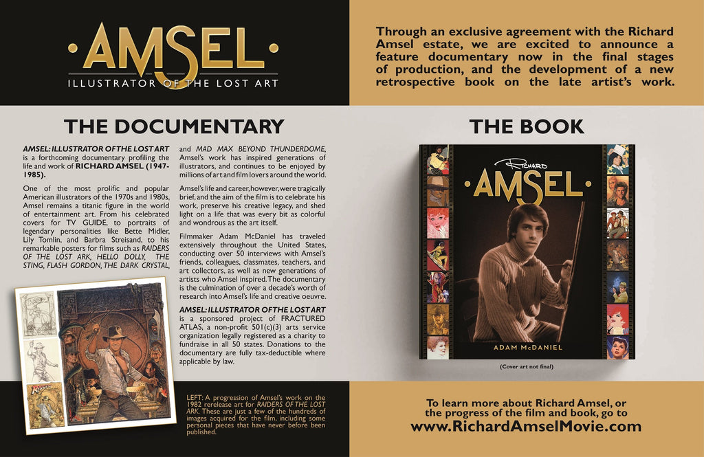 The announcement of the upcoming book RICHARD AMSEL by Adam McDaniel
