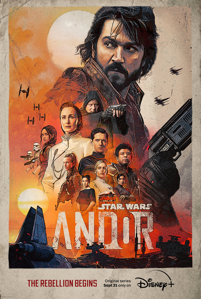 An original poster for the Disney+ / Lucasfilm TV series Andor