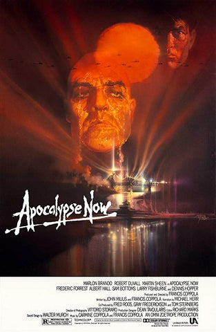 An original movie poster by Bob Peak for the film Apocalypse Now