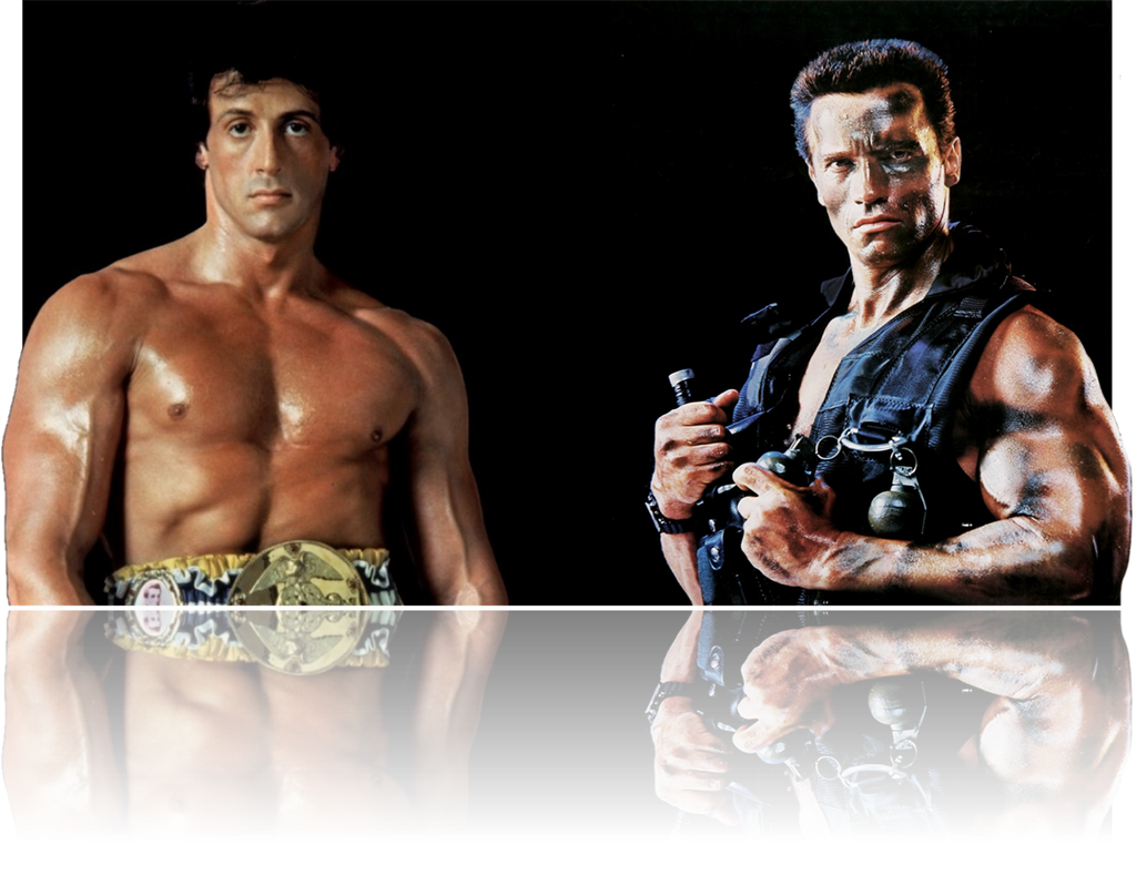The films of Arnold Schwarzenegger and Sylvester Stallone