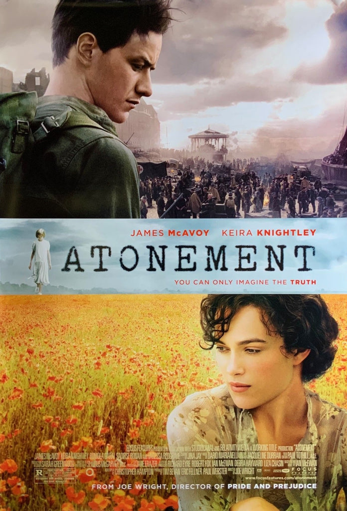 An original movie poster for the film Atonement
