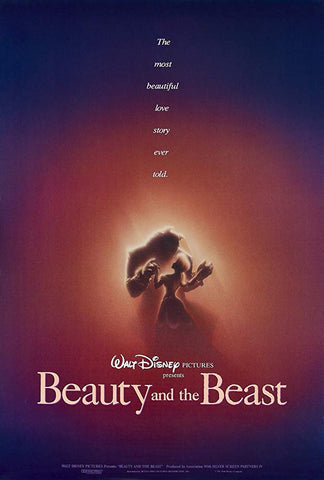 An original movie poster for the film Beauty and the Beast by John Alvin