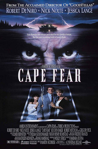 An original movie poster for the film Cape Fear by John Alvin