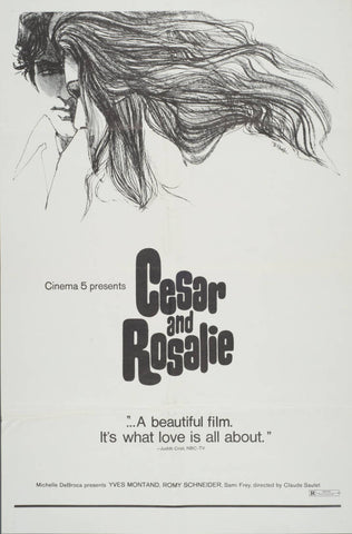 An original movie poster for the film Cesar and Rosalie