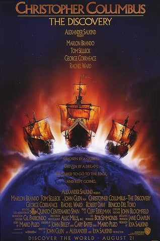 An original movie poster for the film Christopher Columbus The Discovery by John Alvin