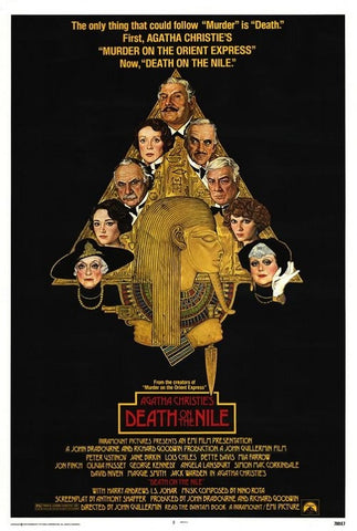 An original movie poster by Richard Amsel for the film Death On The Nile
