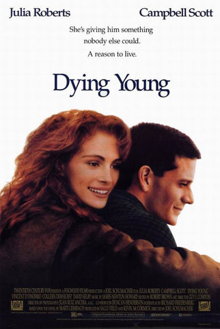 An original movie poster for the film Dying Young by John Alvin