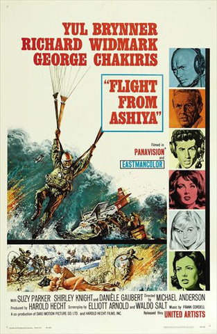 A movie poster by Frank McCarthy for the film Flight From Ashiya