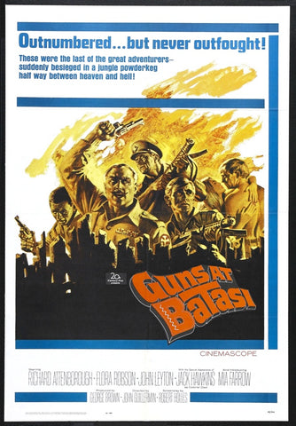 A movie poster by Frank McCarthy for the film Guns at Batasi