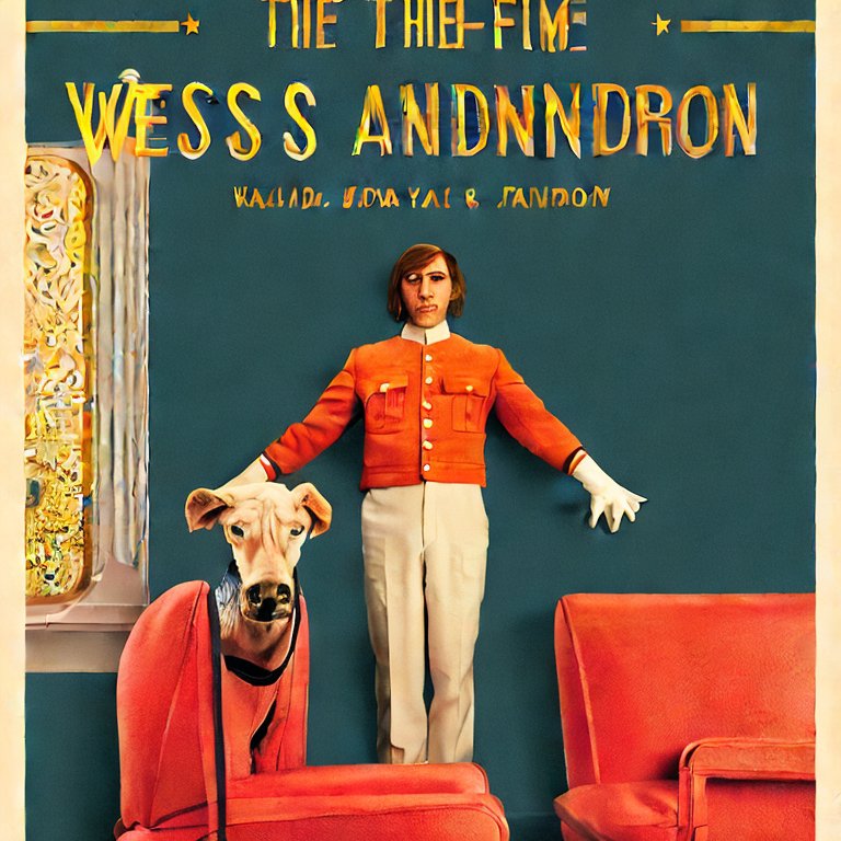 An A.I. created image for the next Wes Anderson film