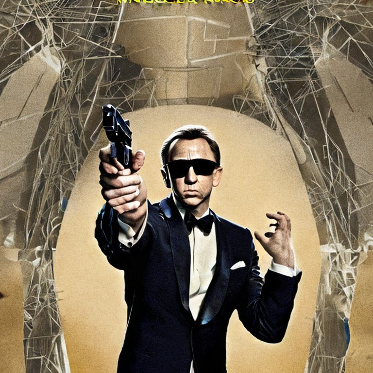 An A.I. generated image of Nicholas Cage as James Bond