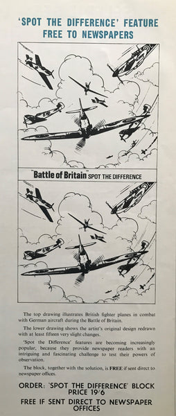 A image from the press book for the movie Battle of Britain