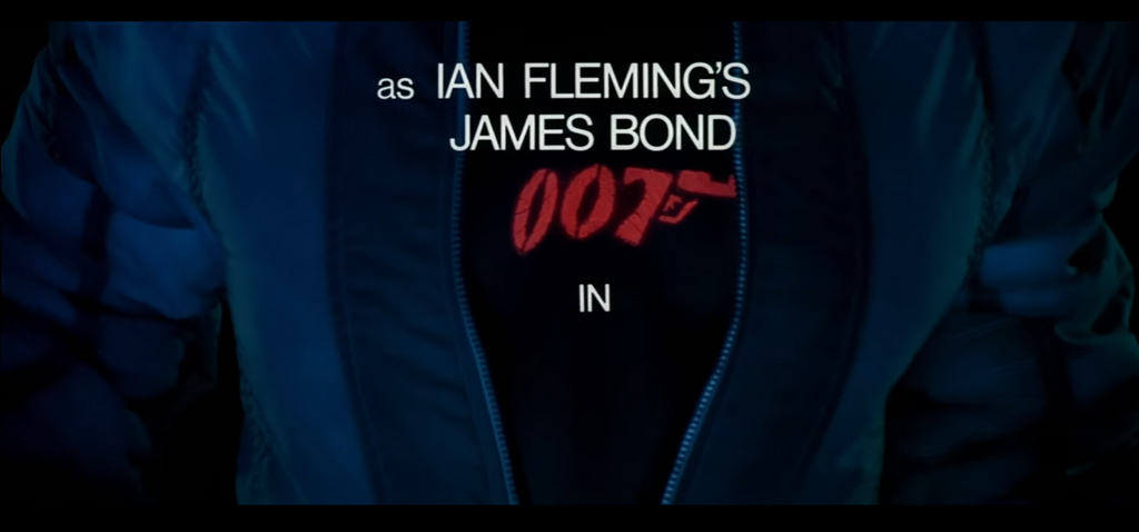A still from the opening credits of the James Bond film A View To A Kill