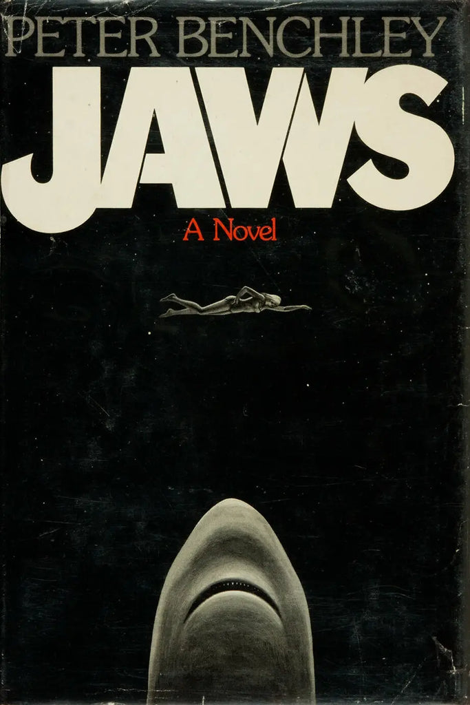 The Hard Back cover of Peter Benchley's Jaws