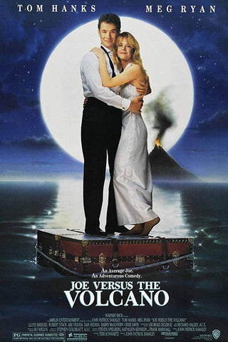 An original movie poster for the film Joe Versus The Volcano by John Alvin