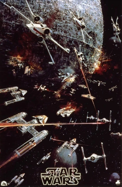 The Star Wars soundtrack album poster with artwork by John Berkey