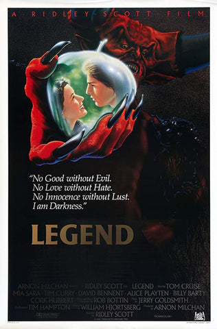 An original movie poster for the film Legend by John Alvin