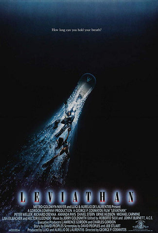 An original movie poster for the film Leviathan by John Alvin