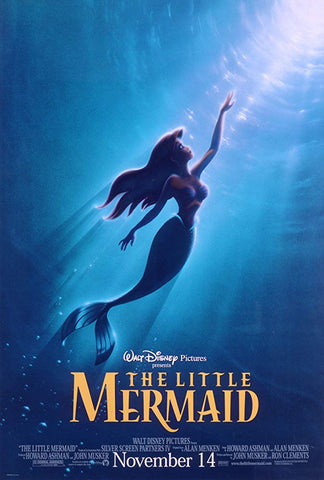 An original movie poster for the film The Little Mermaid by John Alvin